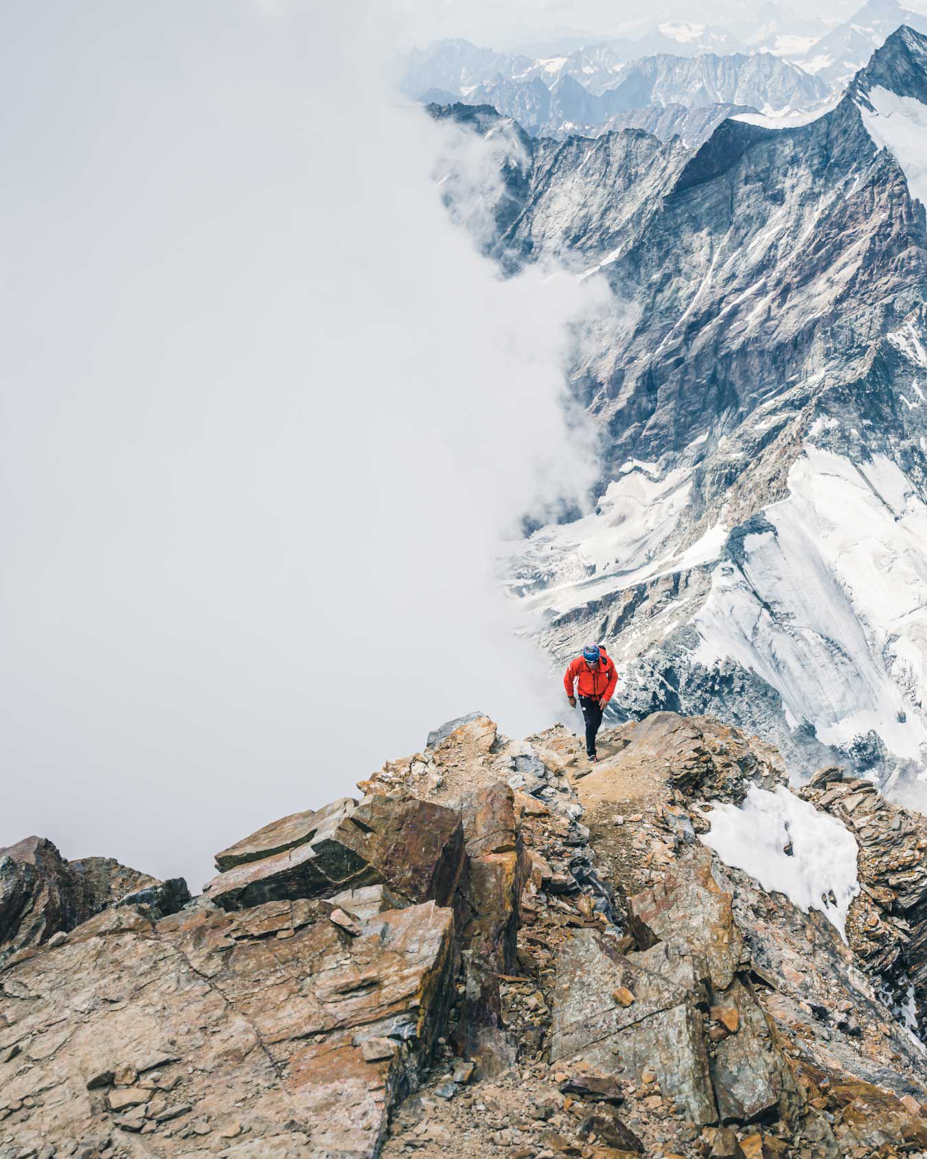 Hervé Barmasse climbing Matterhorn Img2