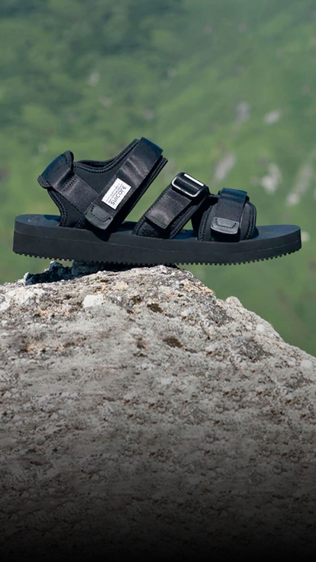 Suicoke X Vibram Cel-V Adjustable Webbing Sandals 10/43 Mens Athleisure Hiking Suicoke CEL-V Vibram Sandal - Black/White - Mens 7 / Womens  main image 2