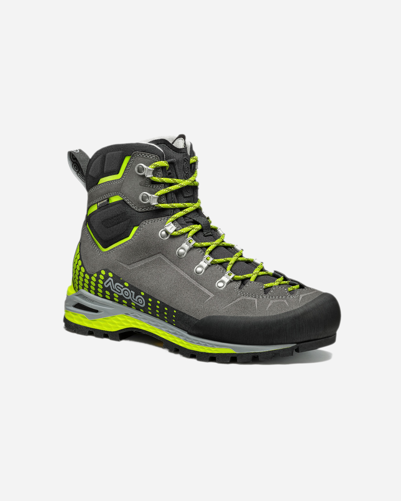 Asolo AFS Guide Composit-Fiber Mountaineering Boots Mens 7.5 Green Hiking Vibram Swamp GTX Boot | Green/Sand – Capsule NYC main image 3