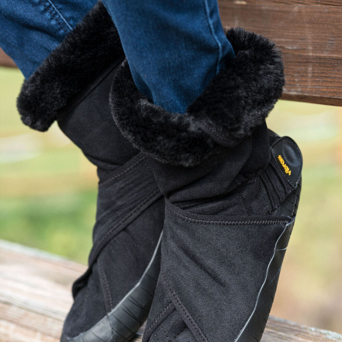 Furoshiki Eastern Traveler Classic Shearling Mid Boot photo from behind