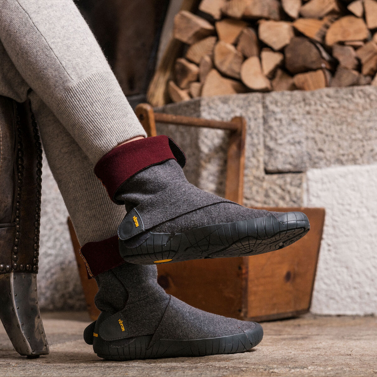 Furoshiki Russian Felt Mid Boot photo from above