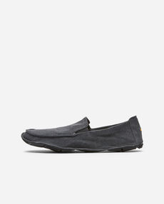 NEW VIBRAM men\'s one quarter hemp moccasin in grey/ black One Quarter Hemp Men Grey / Black | | Vibram main image 2