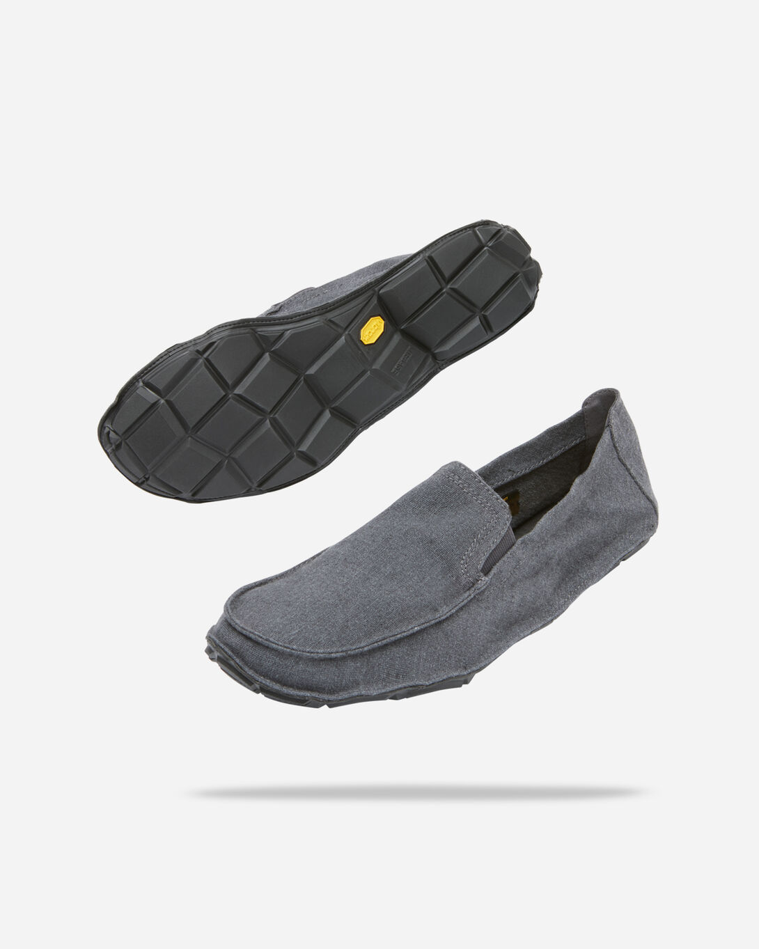 One Quarter Hemp Men Grey / Black | | Vibram display picture 1